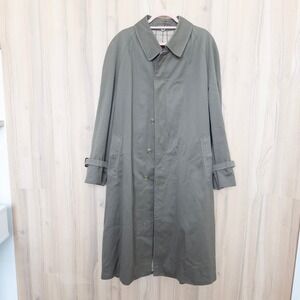 VTG Chaps Ralph Lauren Mens Trench Coat Sz 44R Belted Classic Old Money Heritage